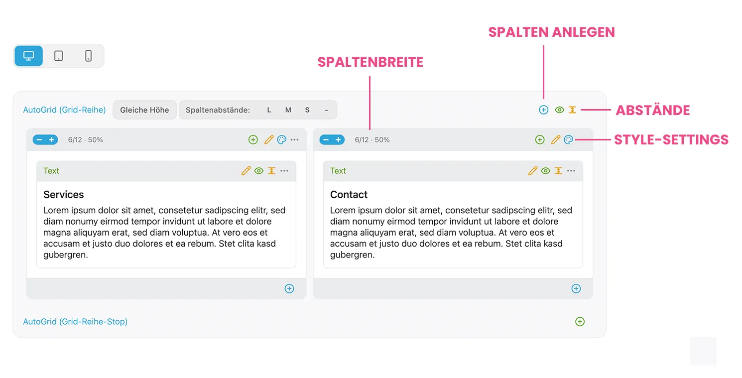AutoGrid für Contao