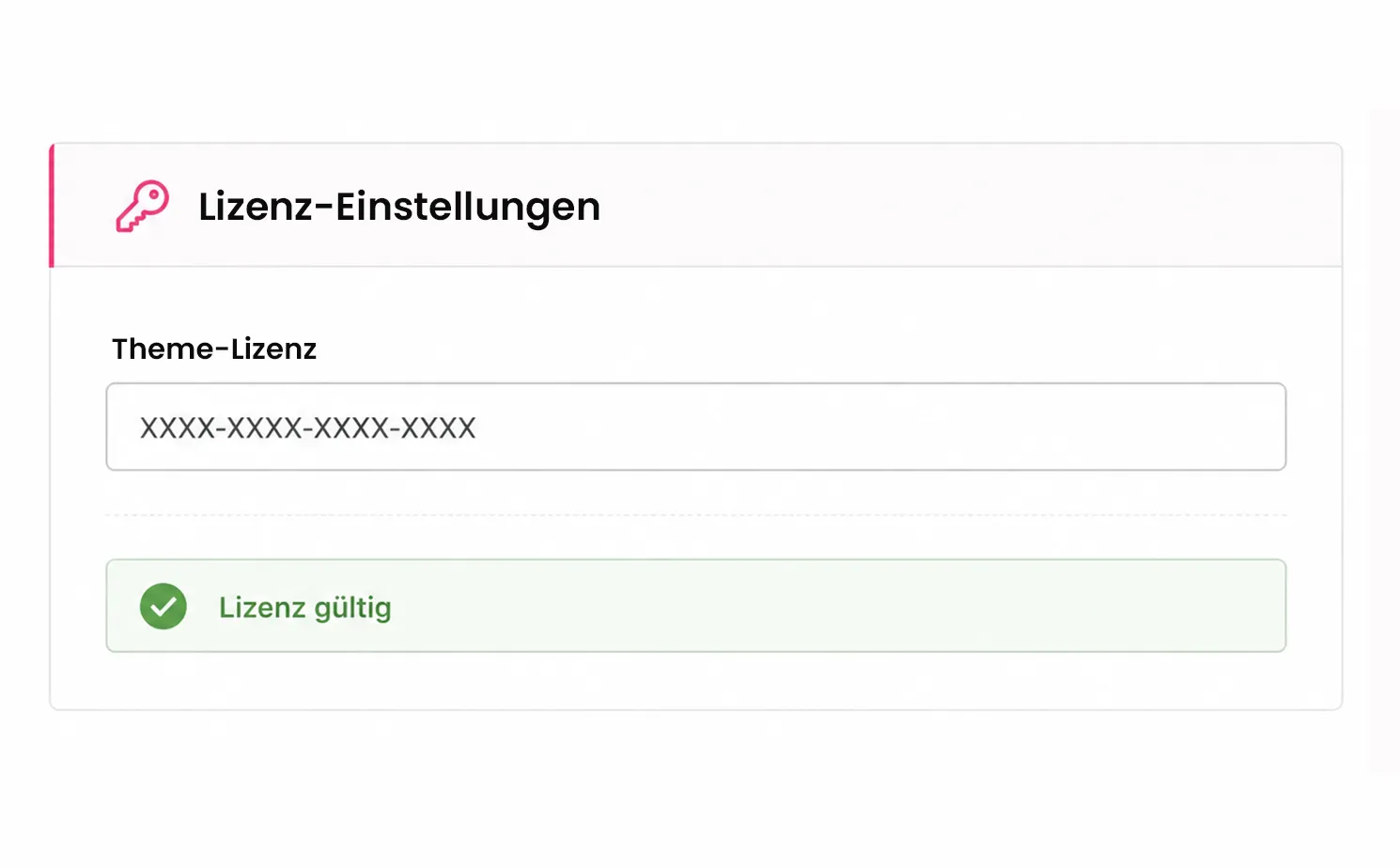 Vereinfachtes Lizenzsystem