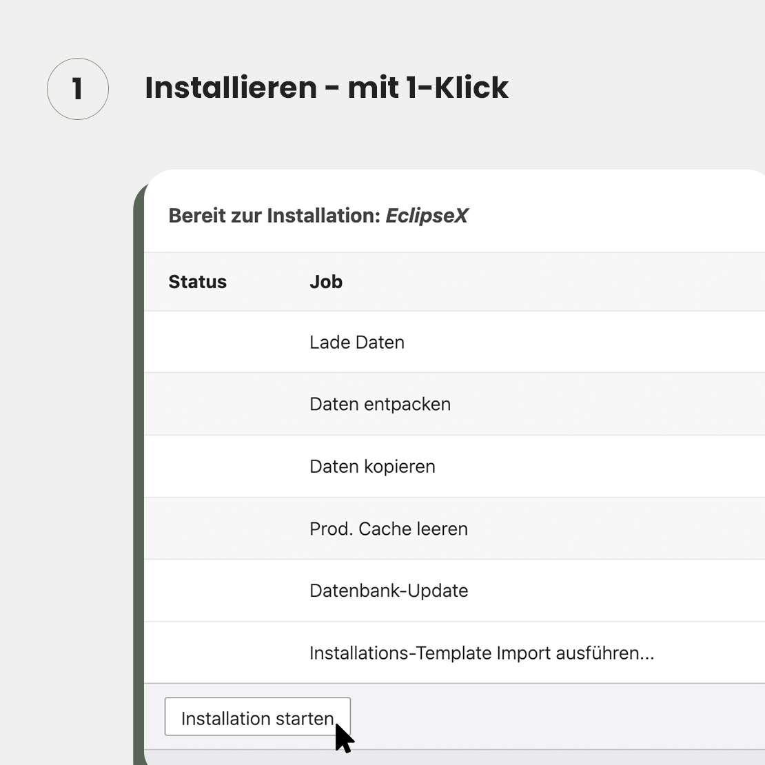 Laden & installieren mit 1-Klick