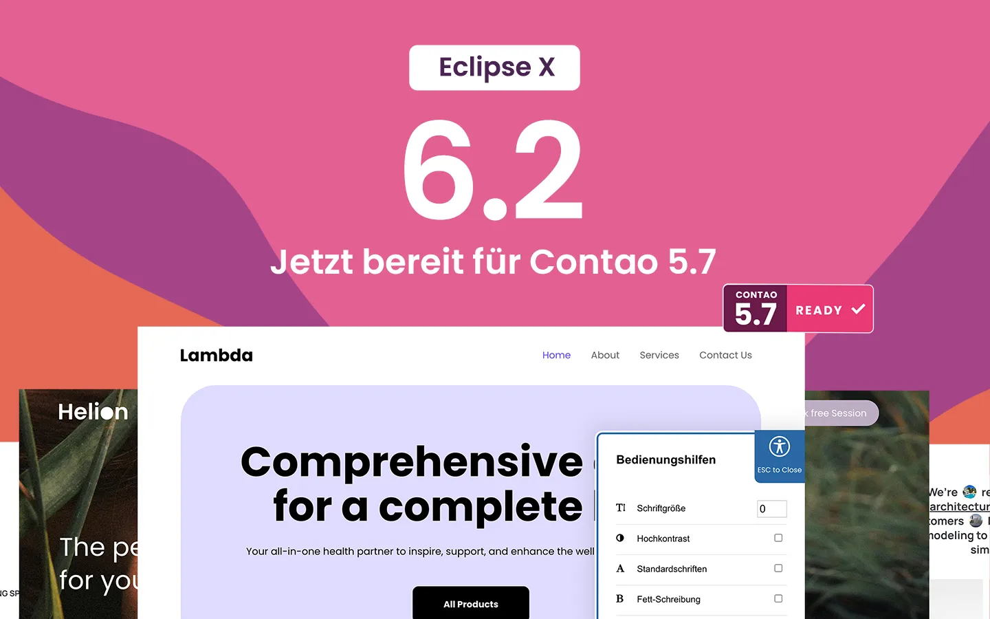 Das brandneue Contao Theme Eclipse X 6.2
